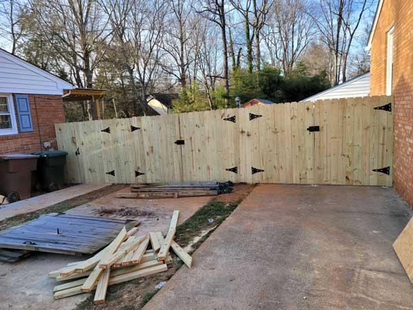 Wooden Fence Replacement